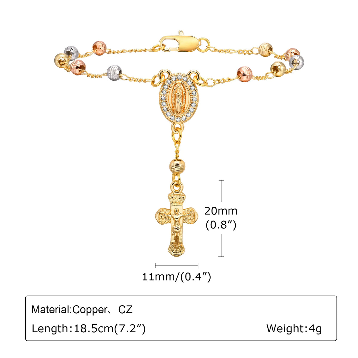Pulsera Rosario Nuestra Señora de Guadalupe